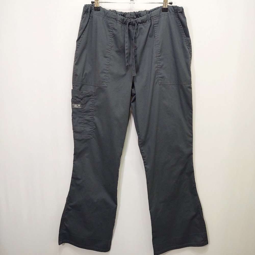 3/$30 Cherokee Workwear Grey Scrub Pants Medium